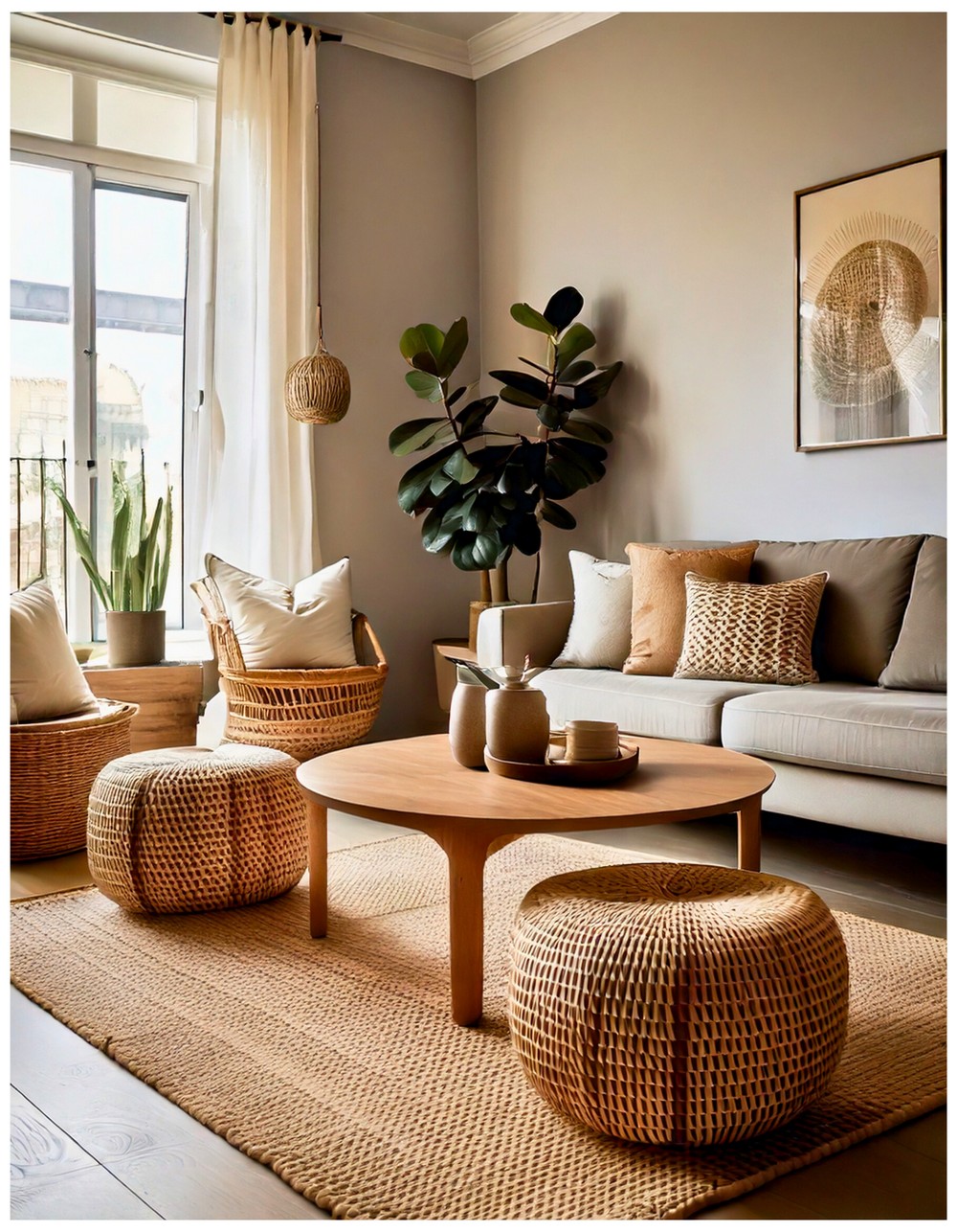 Rattan baskets