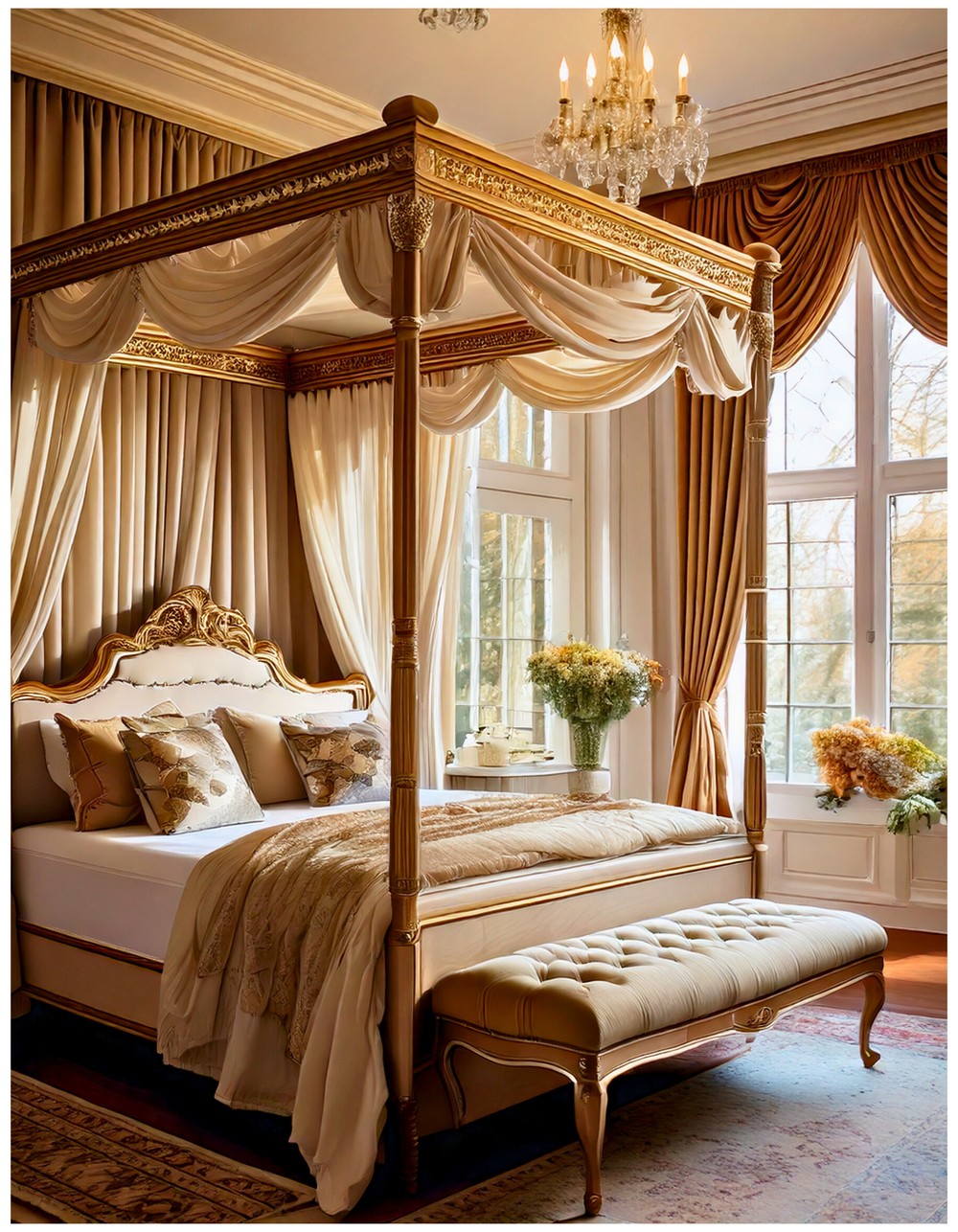 Regency-Inspired Bedroom