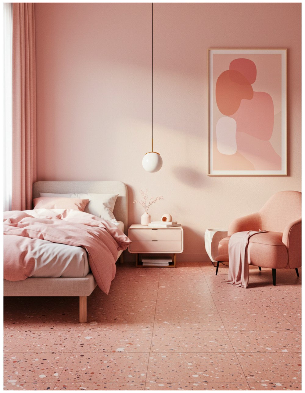 Terrazzo with Pink Flecks