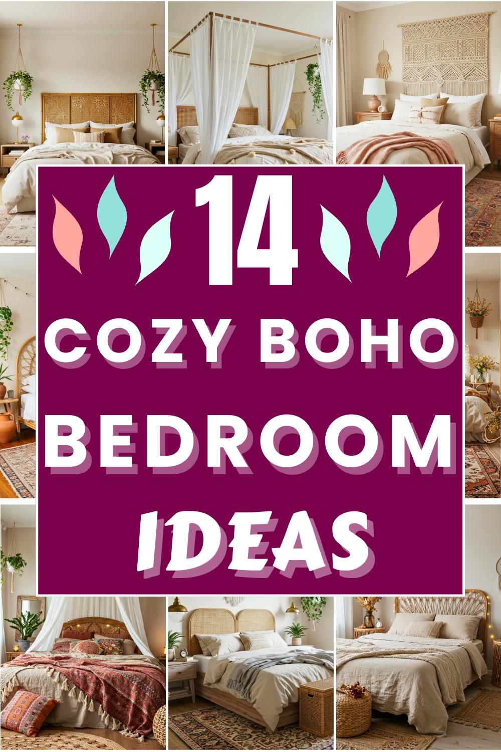 14 Cozy Boho Bedroom Ideas