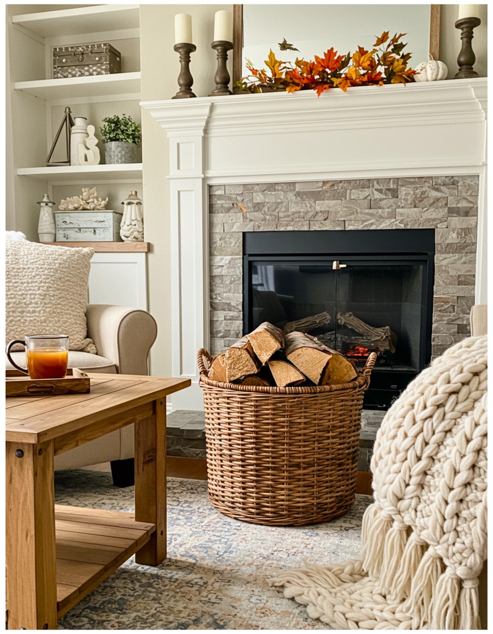 A Basket of (Faux) Firewood