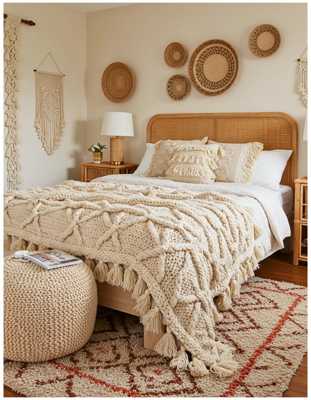 Charming Boho Bedroom with Cozy Accents