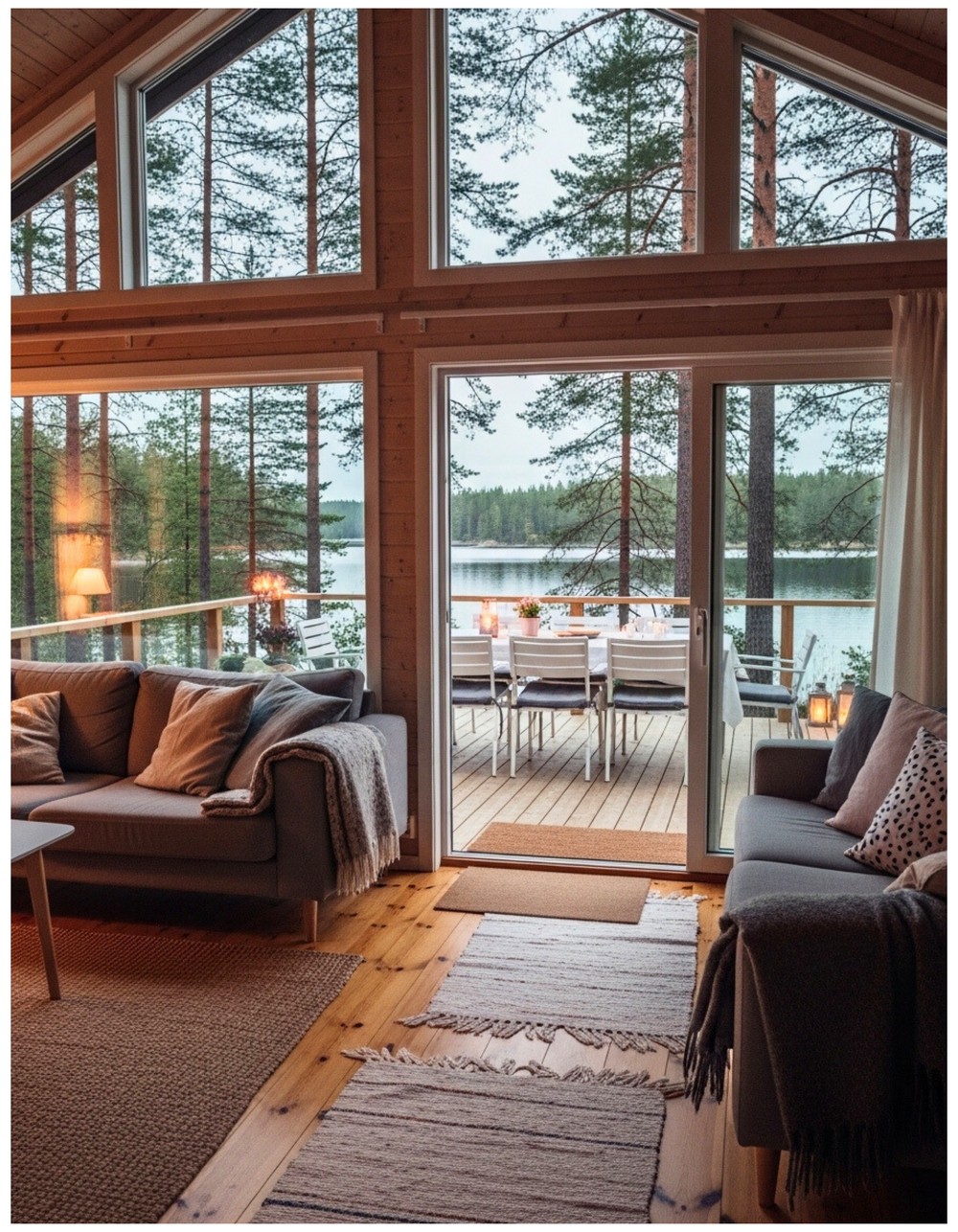 Charming Design of a Scandi Lakehouse Retreat