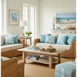 Charming Rustic Decorations in a Beach Bungalow Living Room