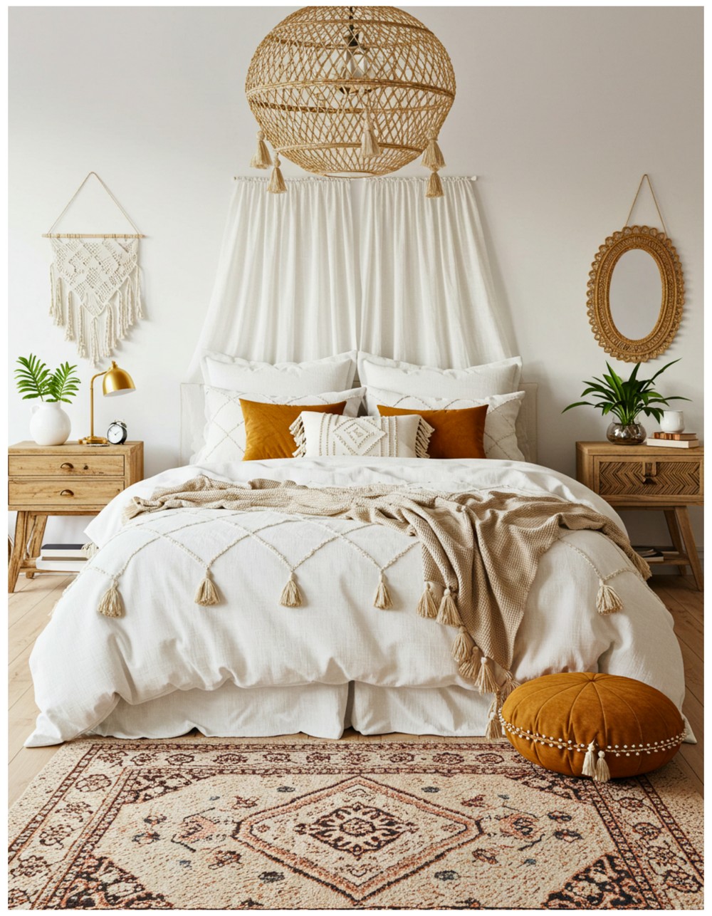 Charming and Cozy Boho Bedroom Inspiration