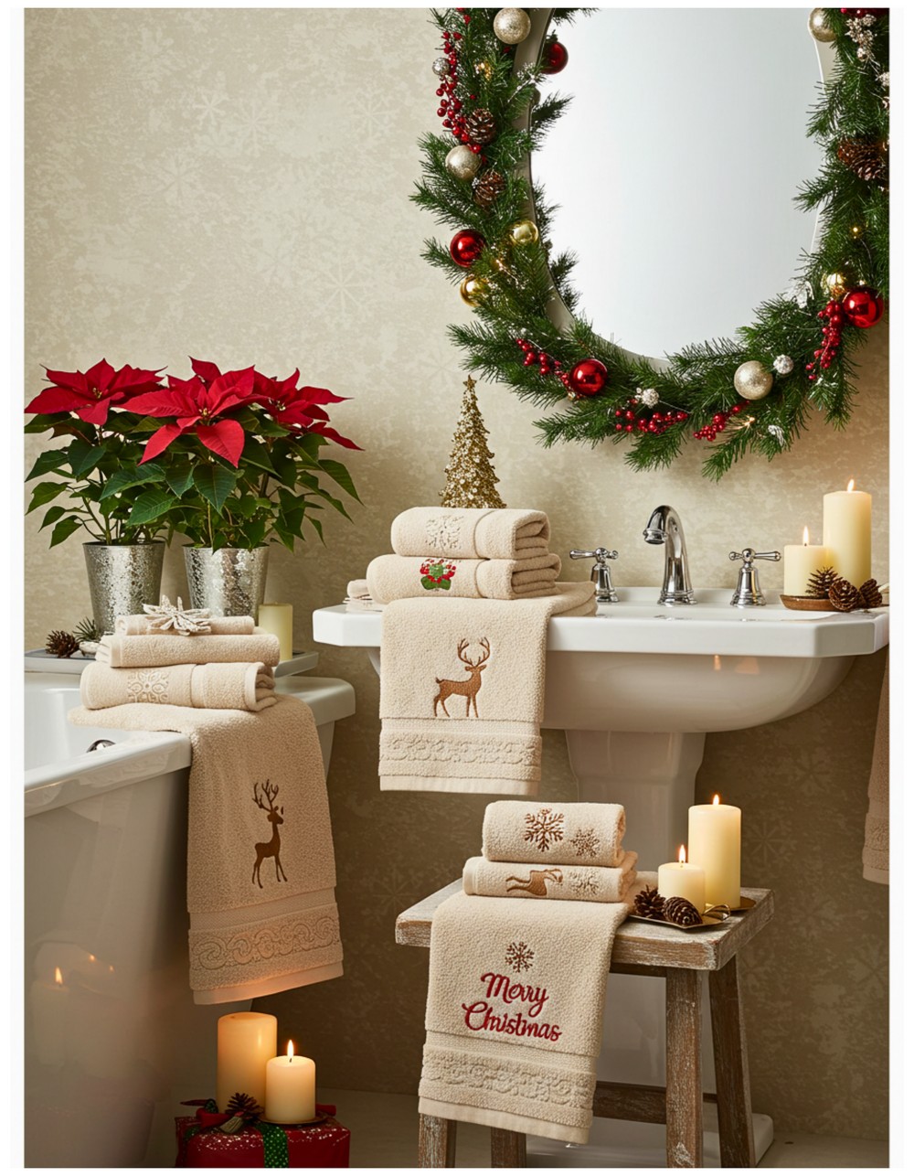 Christmas Hand Towels
