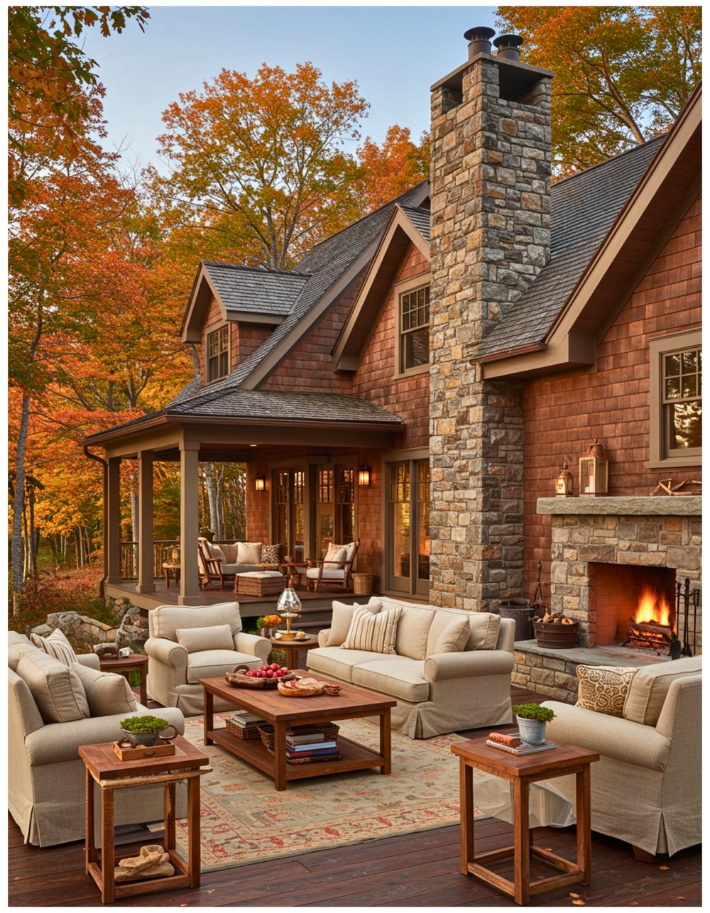 Elegant Rustic Lakehouse Design in New England
