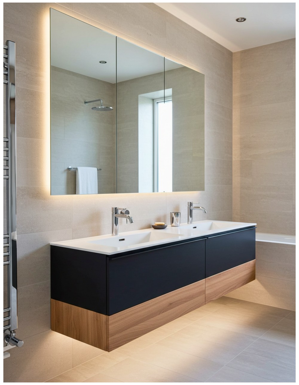 Floating Vanity Space-Saving Sleekness