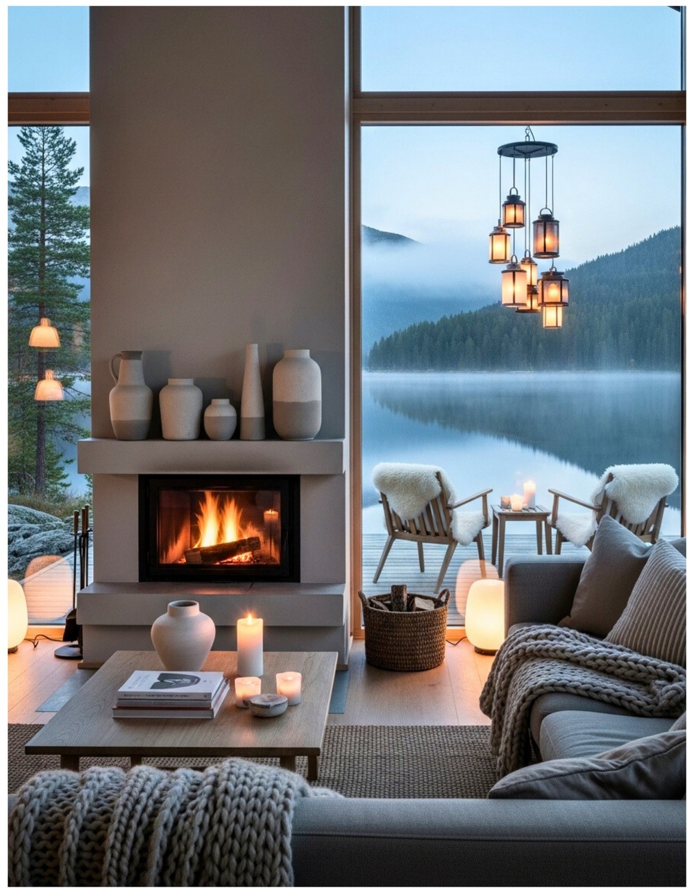 Inviting Vibes of a Scandinavian Lakehouse