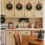Mini Wreaths on Cabinet Doors