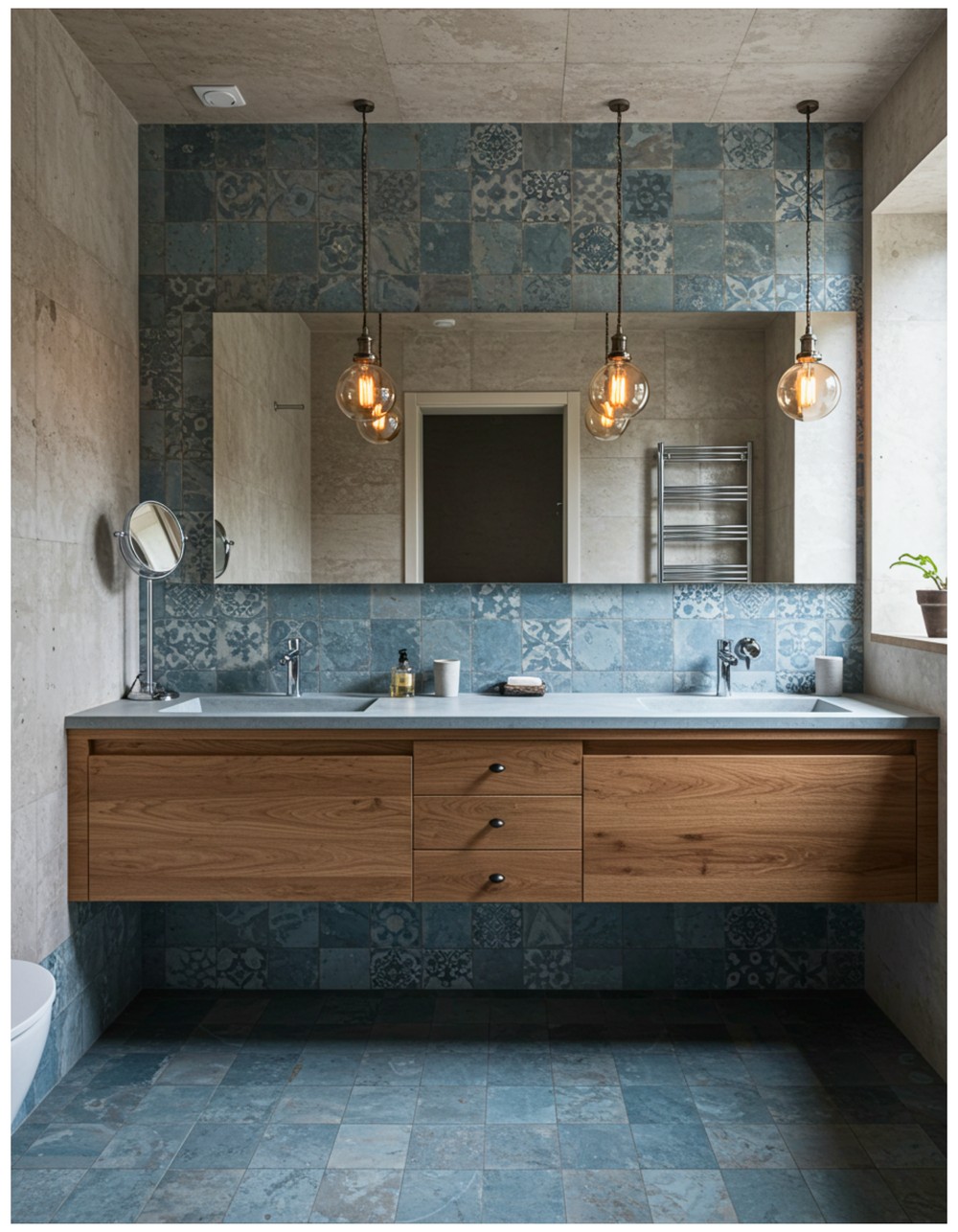 Patterned Cement Tiles for Artistry