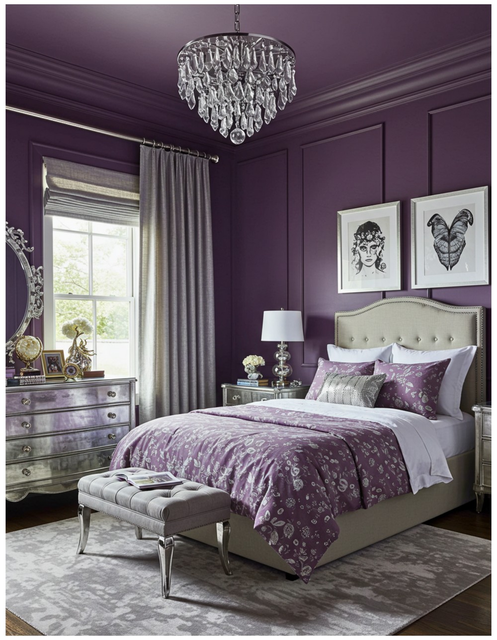 Purple and Silver
