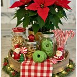 Red and Green Christmas Kitchen Island Tray