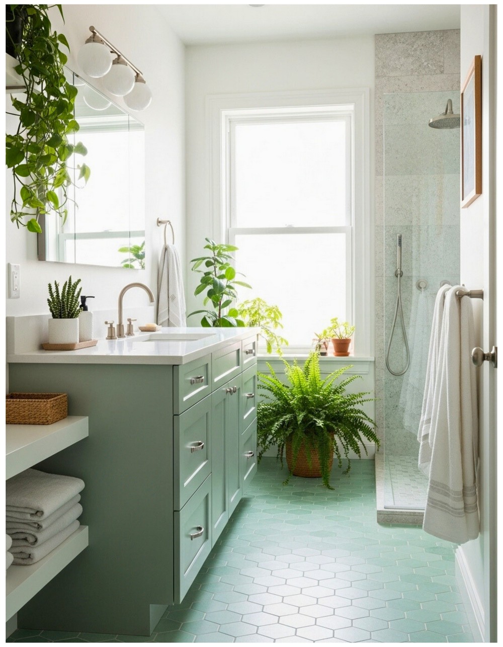 Refreshing Green Bathroom Ideas for a Modern Oasis