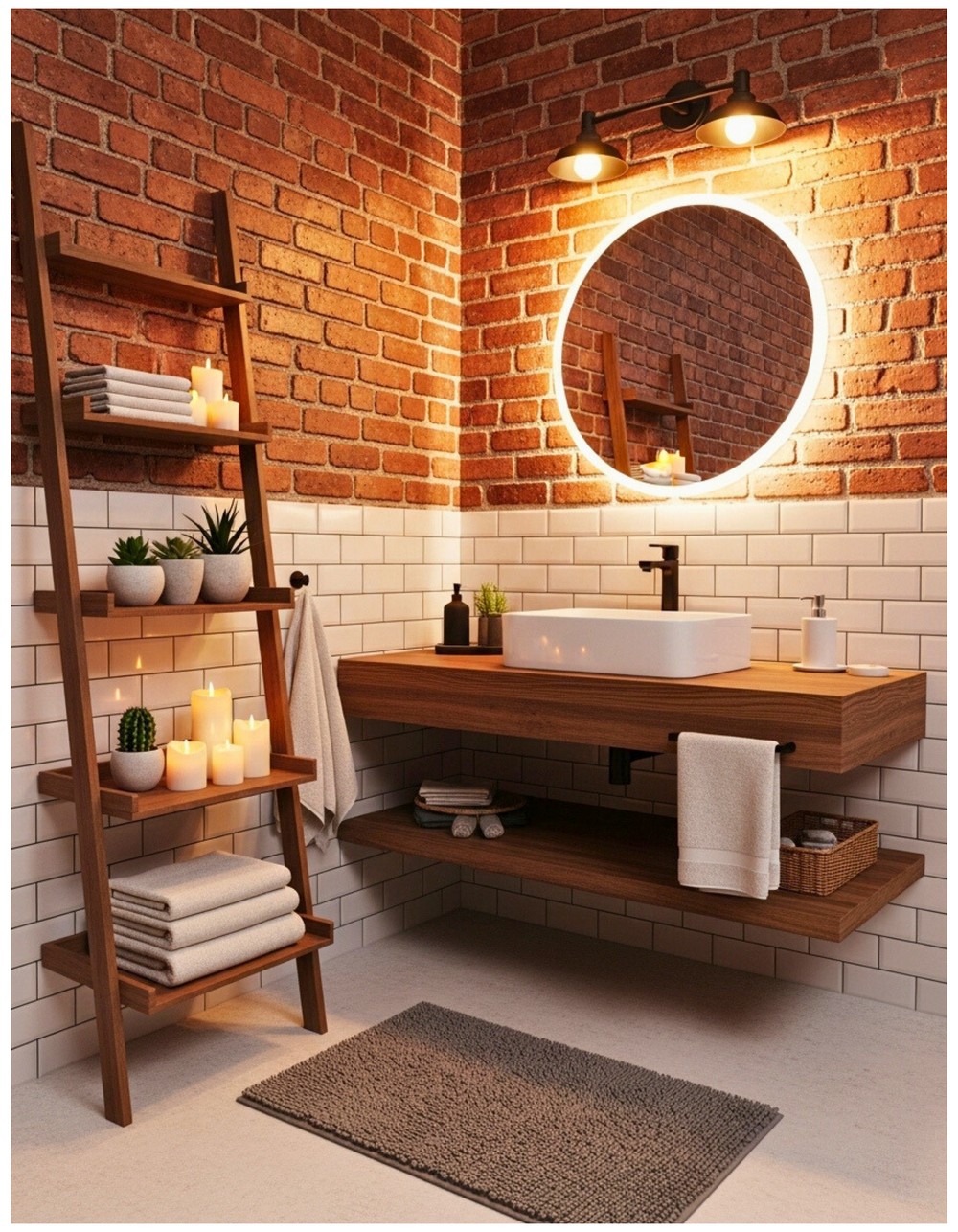 Rustic Bathroom Ideas for a Cozy Urban Retreat