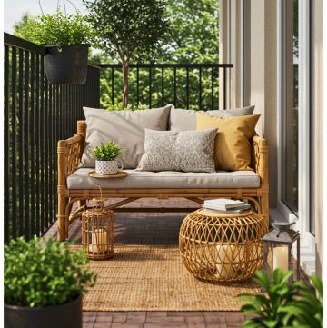Stylish Eco-Friendly Balcony Retreat