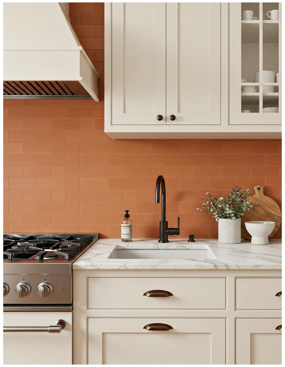 Terracotta Tile Backsplash
