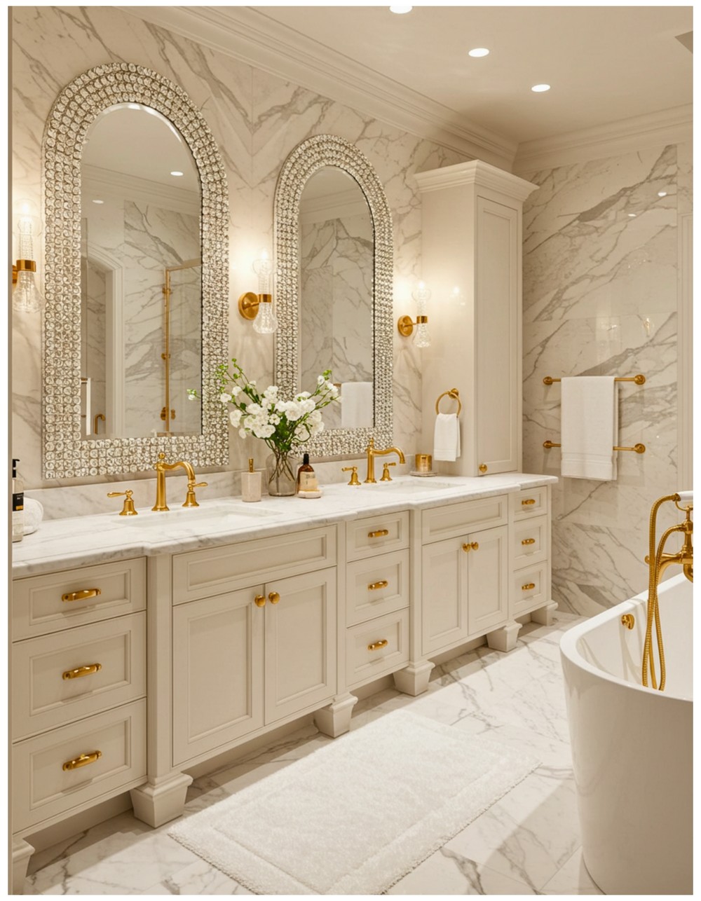 The Statement Double Vanity Because Sharing Should Be Glamorous