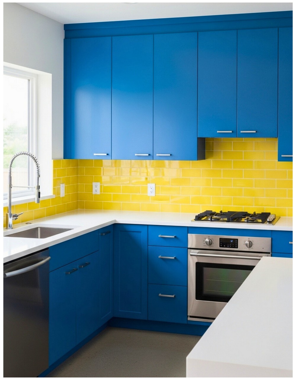 Bold Blue Kitchen Cabinets Combos