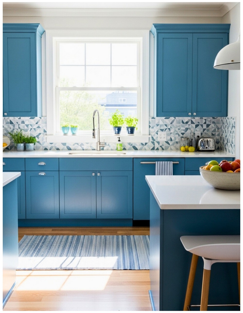 Cerulean Blue Kitchen Cabinets Trend
