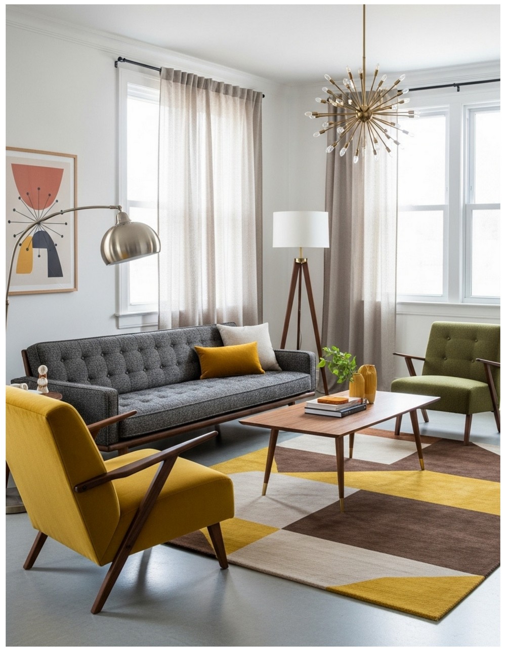 Chic Inspirations for a Modern Mid-Century Room