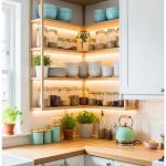 Corner Shelving for Small Kitchens