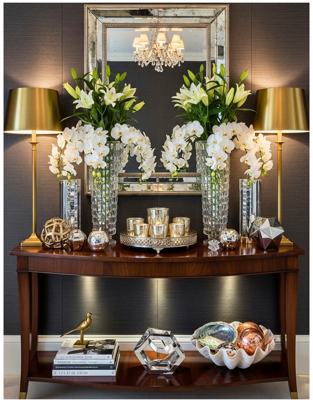 Crystal Glam Entry Decor