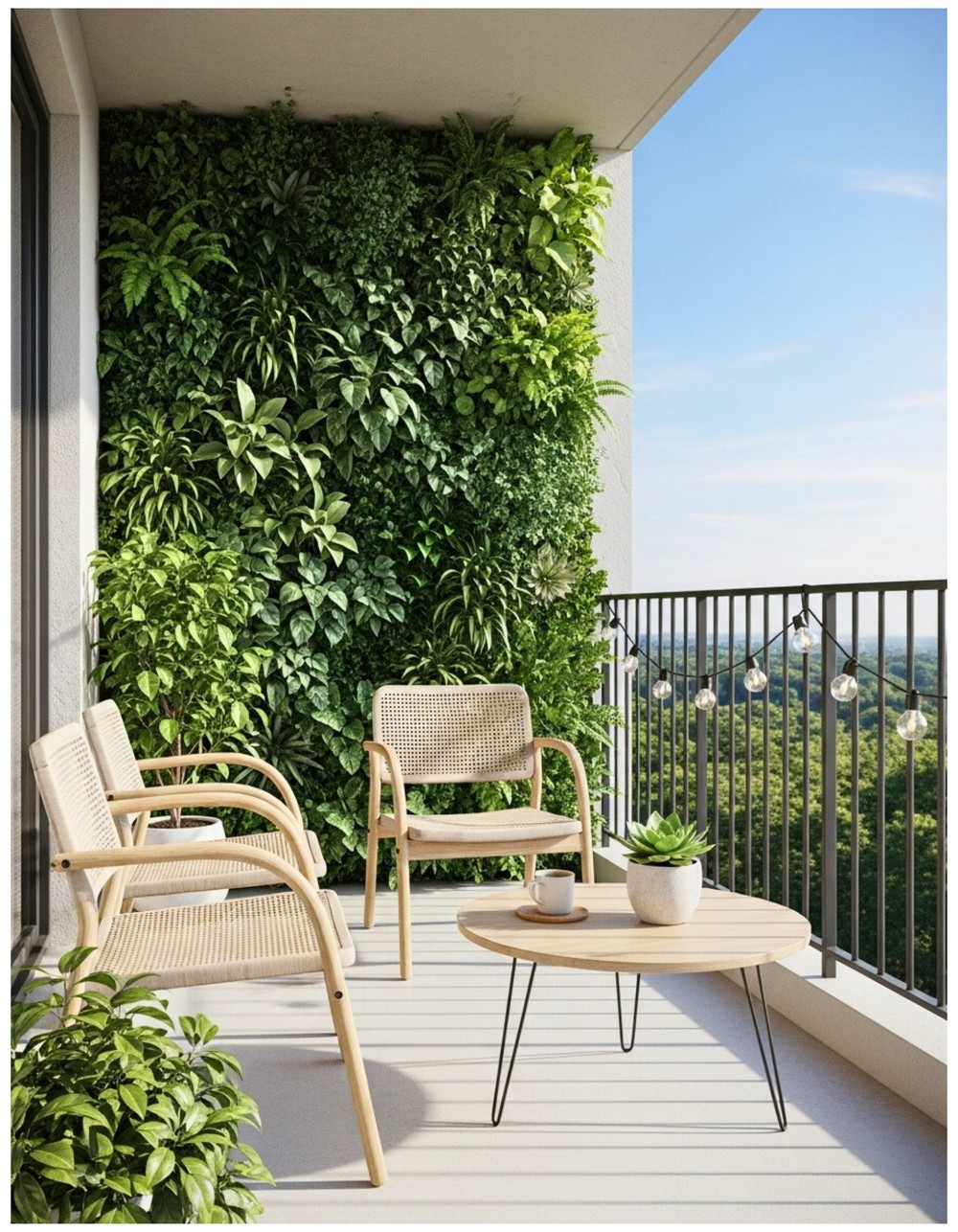 Elegant Eco-Minimalist Balcony Design Ideas