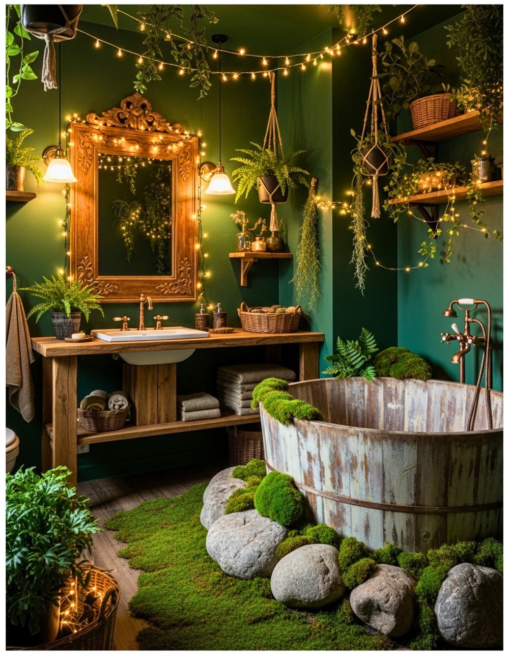 Enchanted Forest Bathroom Design
