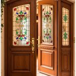 French Stained Glass Door Design