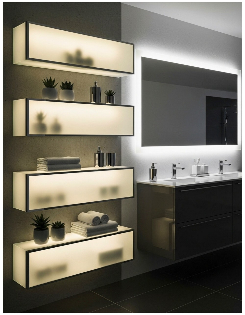 Glowing Glass Display Concept