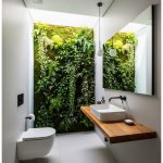 Lush Vertical Garden for Half Bathroom