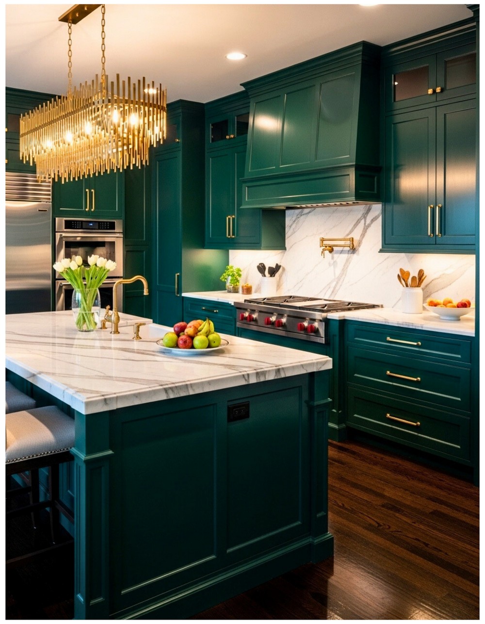 Luxury Emerald Green Cabinets