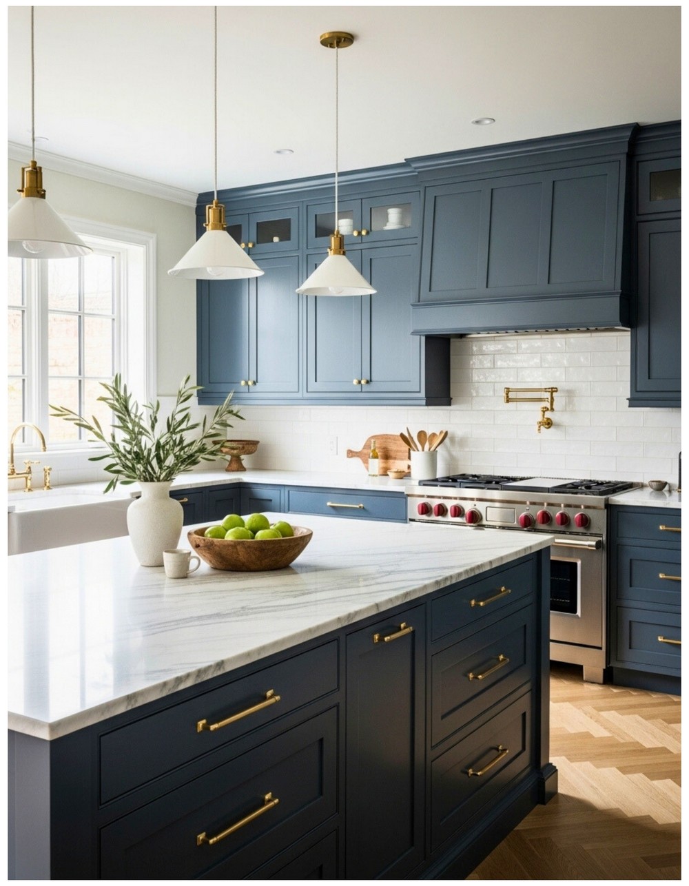 Navy Shaker Cabinet Inspiration