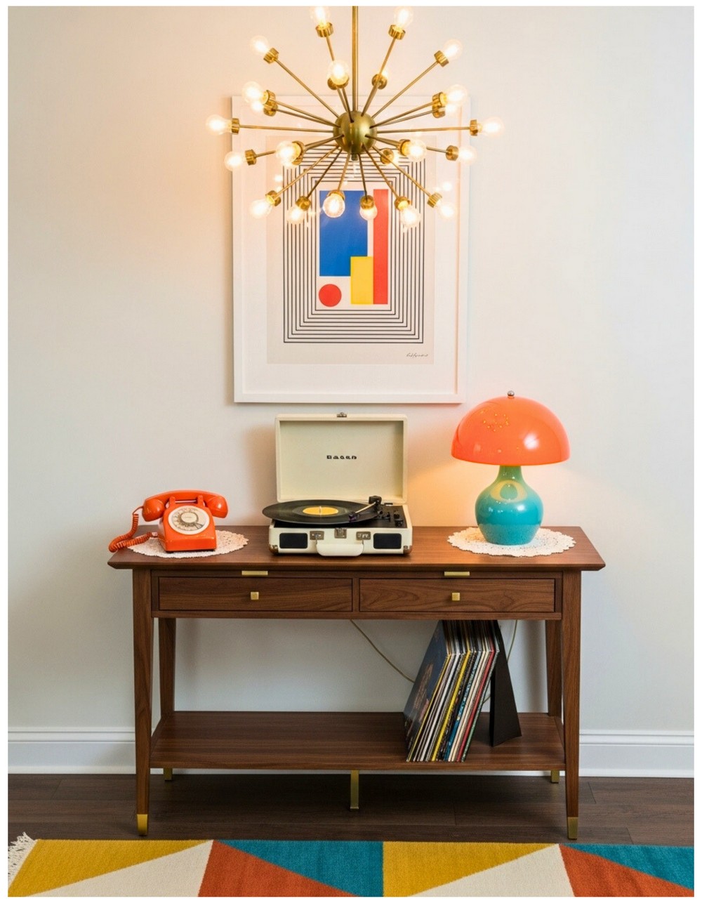 Retro-Chic Entryway Decor