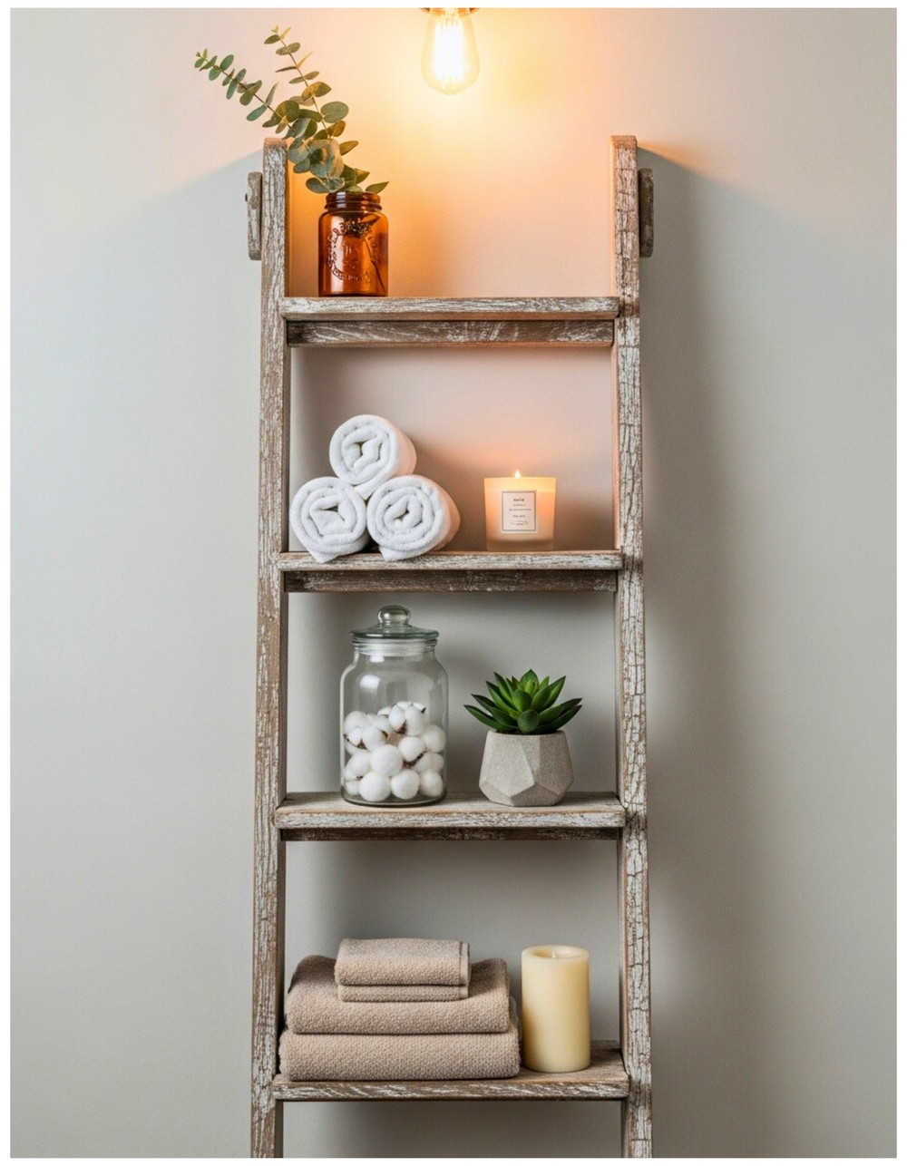 Rustic Ladder Shelving Inspiration