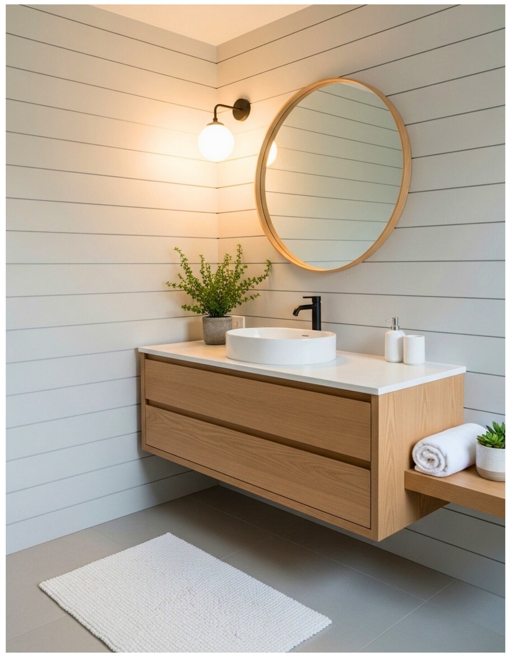 Scandi-Inspired Bathroom Oasis