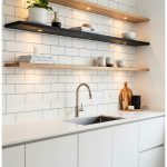 Sleek Kitchen Floating Shelves