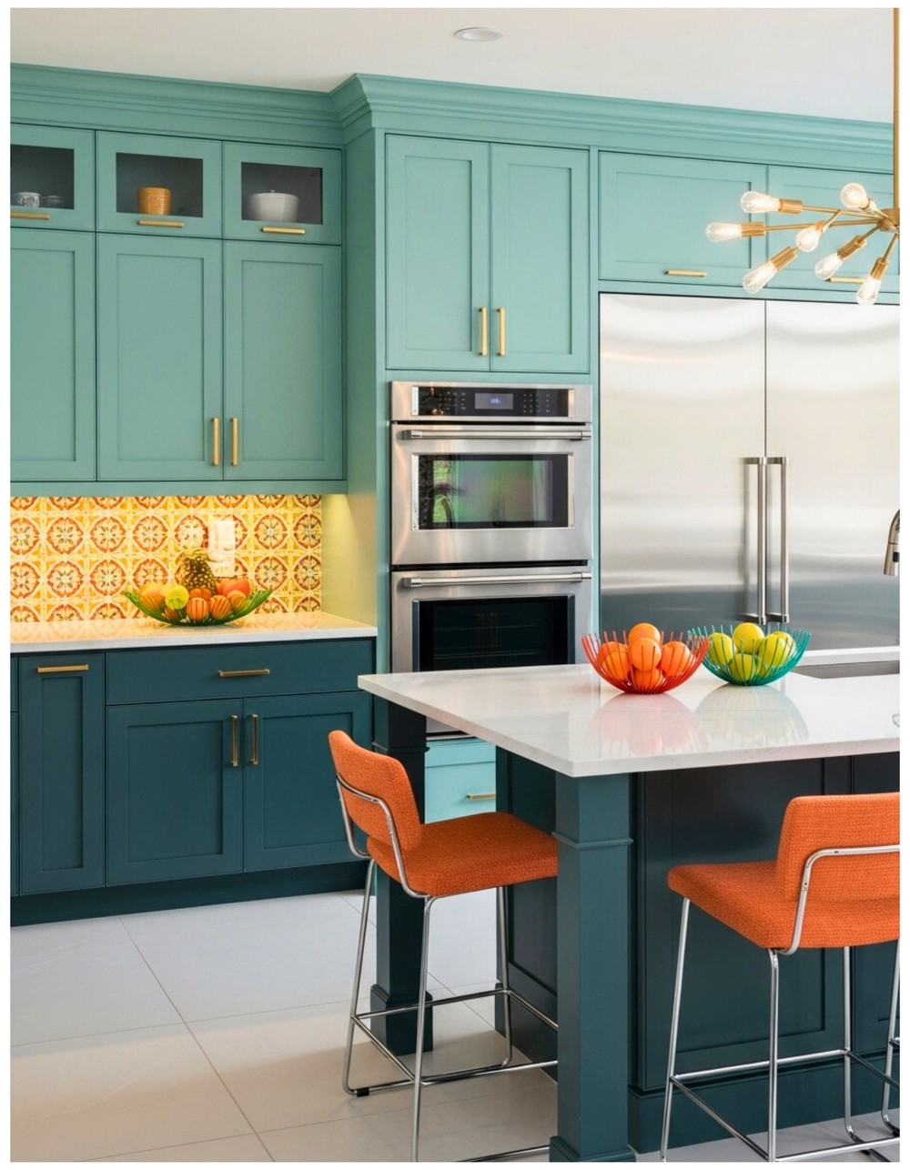 Teal Green Kitchen Cabinets Combos