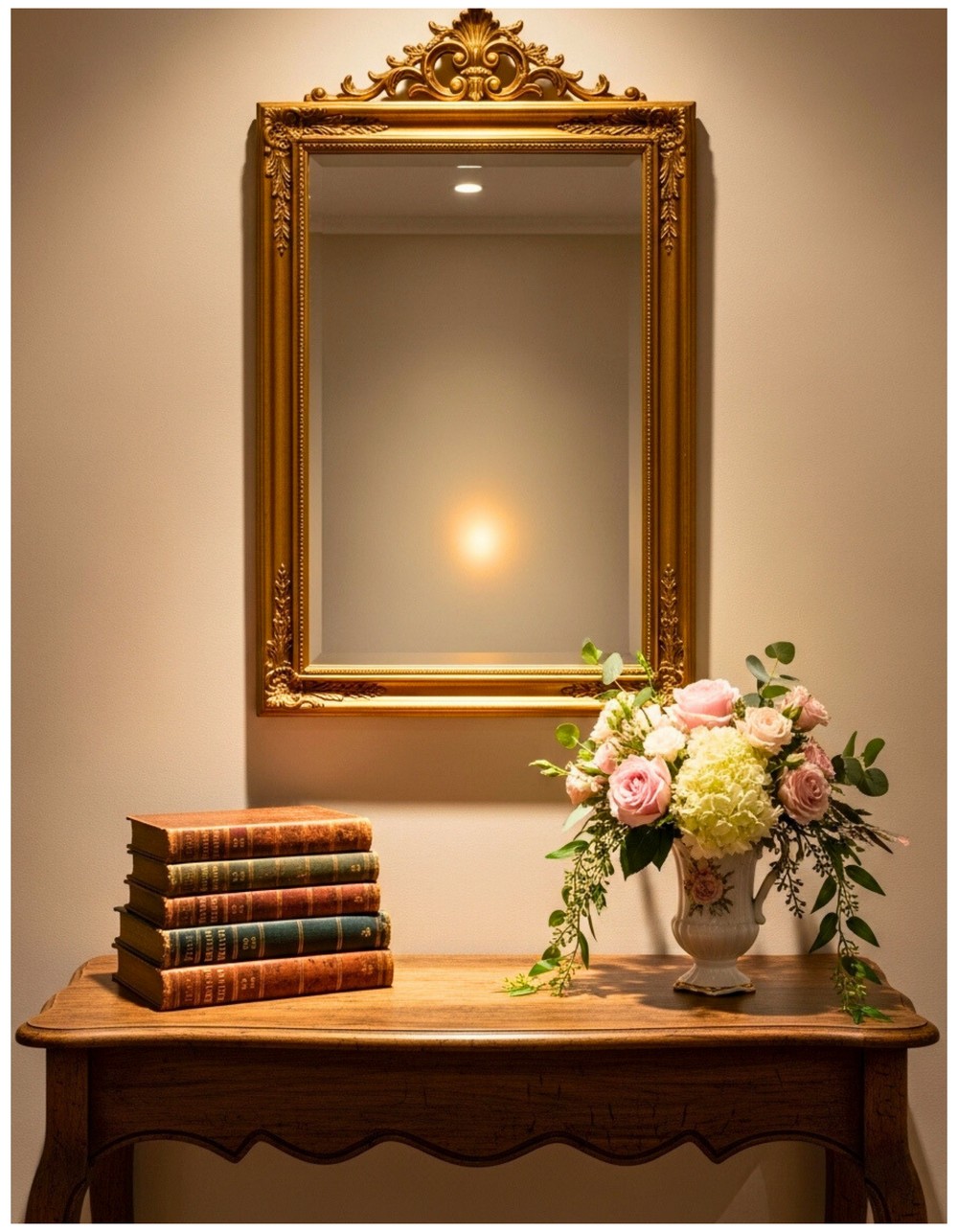 Vintage Console & Antique Books
