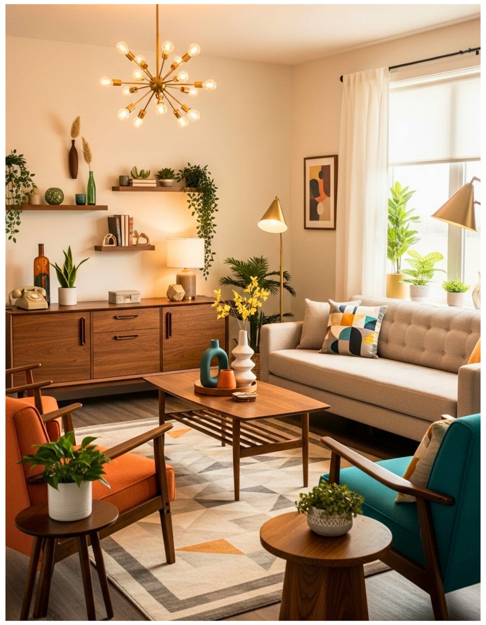 Welcoming Vibes in Mid-Century Living Rooms