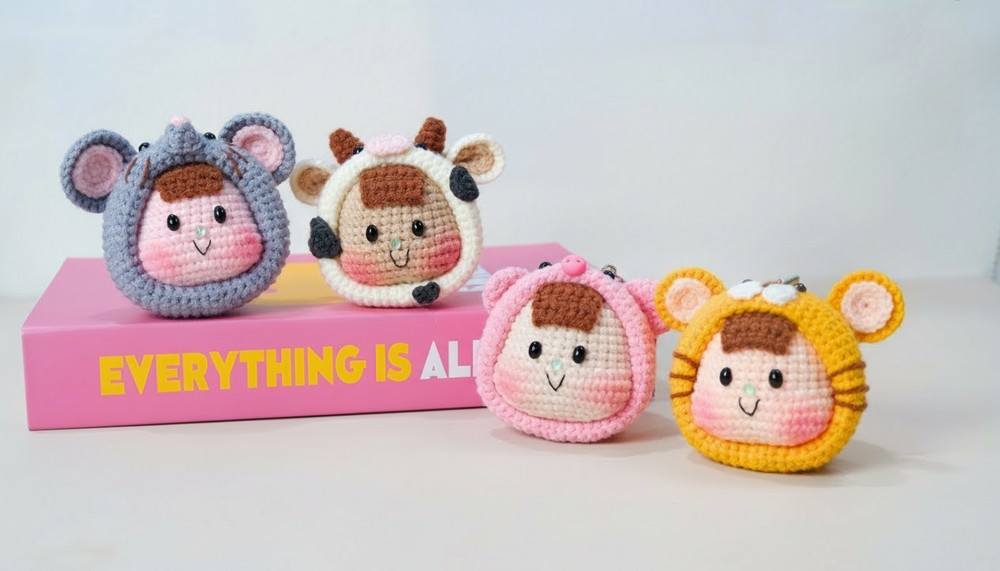 Crochet Animal Keychain Tutorial 1