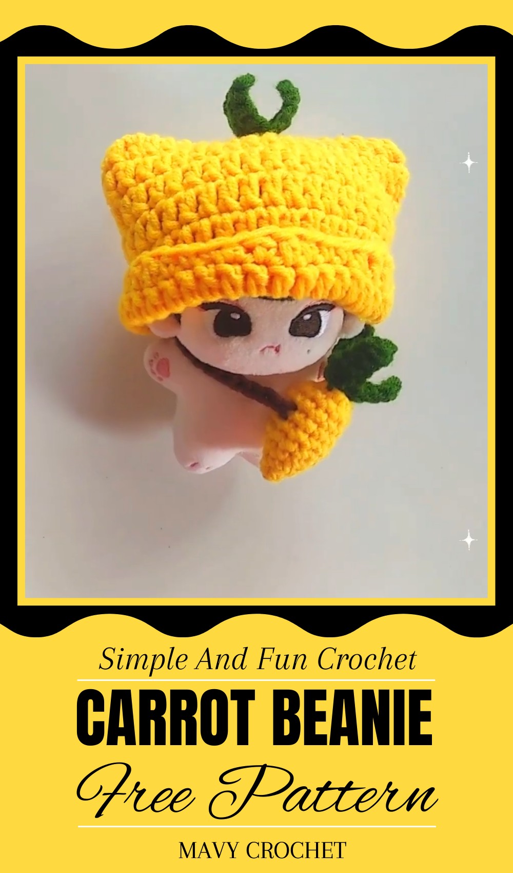 Crochet Carrot Beanie Tutorial