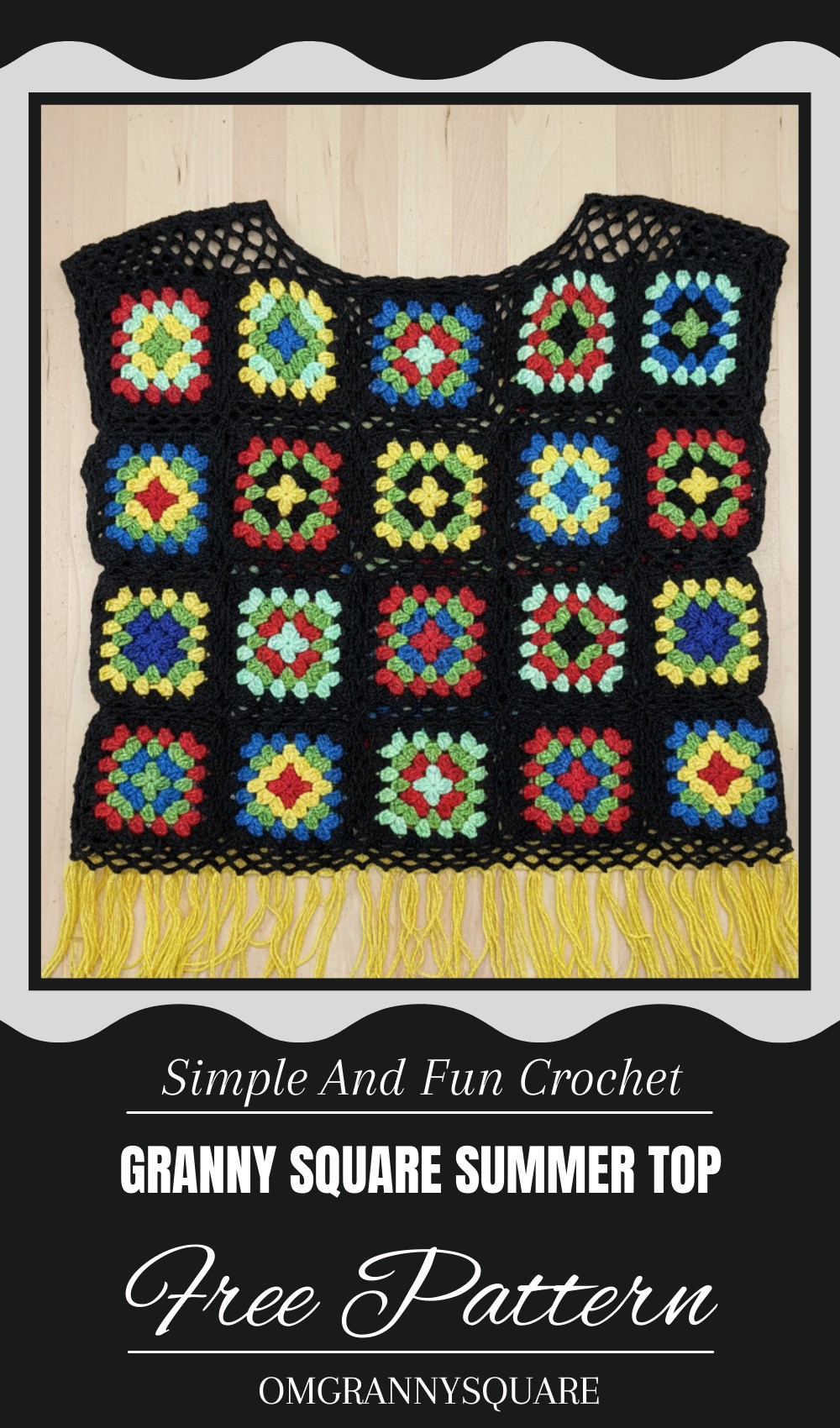 Crochet Granny Square Summer Top Tutorial