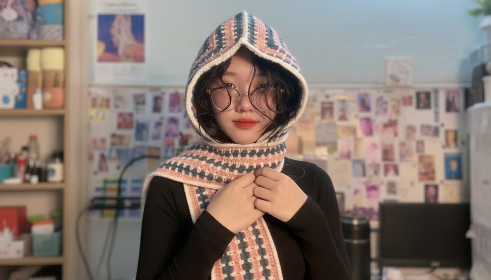 Crochet Scarf Hat Pattern 2