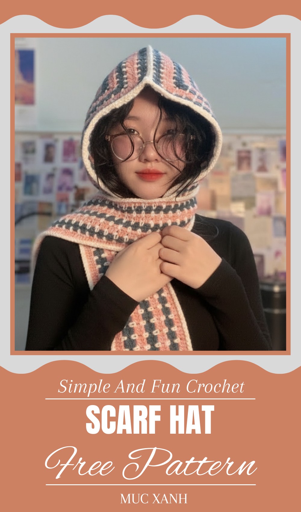 Crochet Scarf Hat Pattern