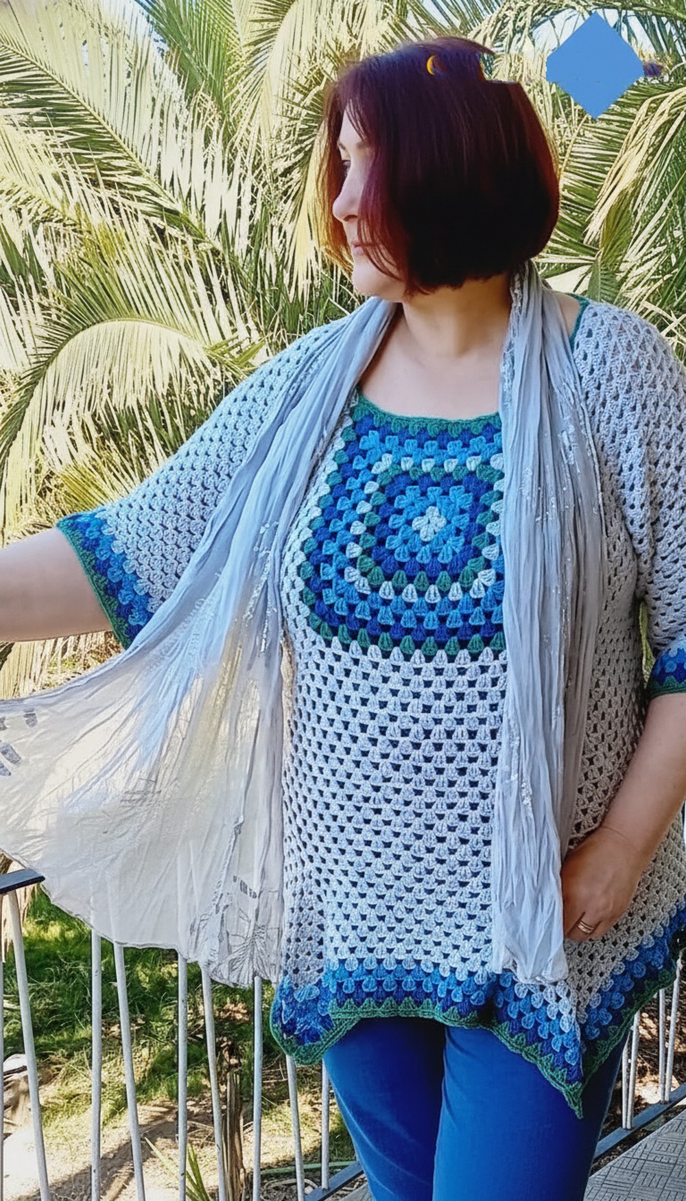Crochet Spring Granny Square Tunic Tutorial 3