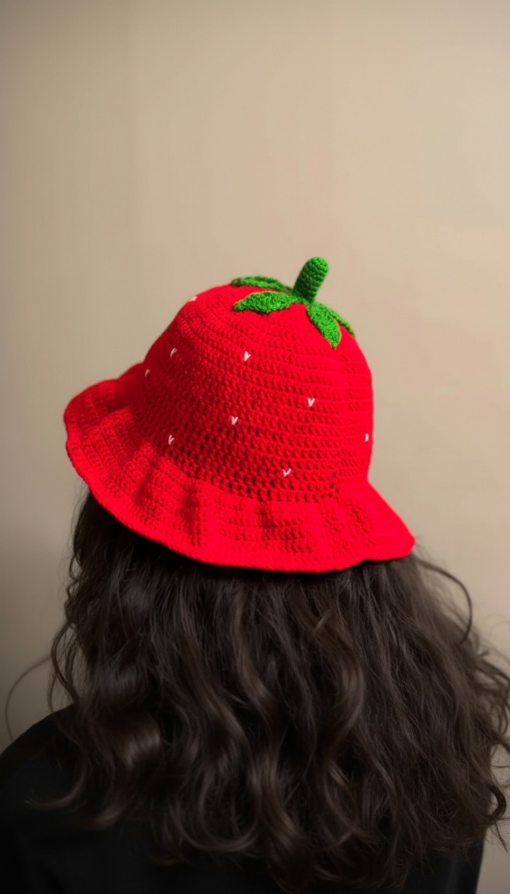 Crochet Strawberry Hat Pattern 3