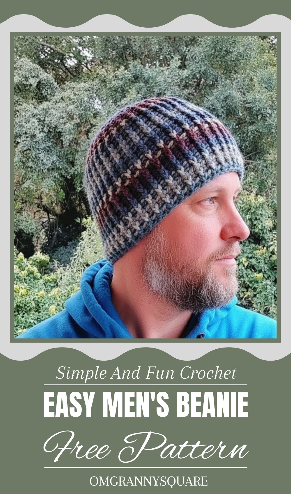 Easy Crochet Men's Beanie