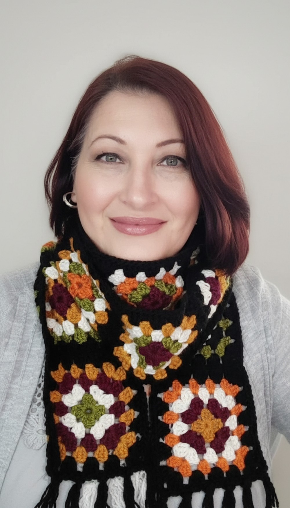 Granny Square Scarf Crochet Tutorial 2